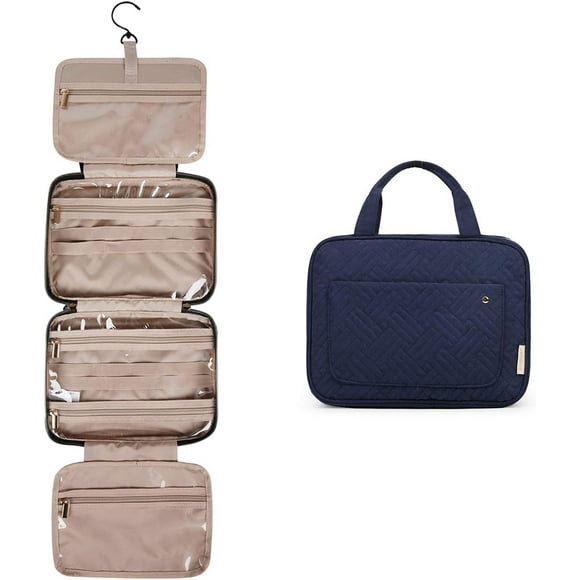 Neceser HUOGUO, bolsa de viaje grande para colgar, azul oscuro