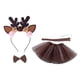 thumbnail image 2 of Disfraz de reno, conjunto de tutú, diadema de animales para niños, traje de tocado para carnaval con flor Jinwen Diadema de cola de disfraz, 2 of 8