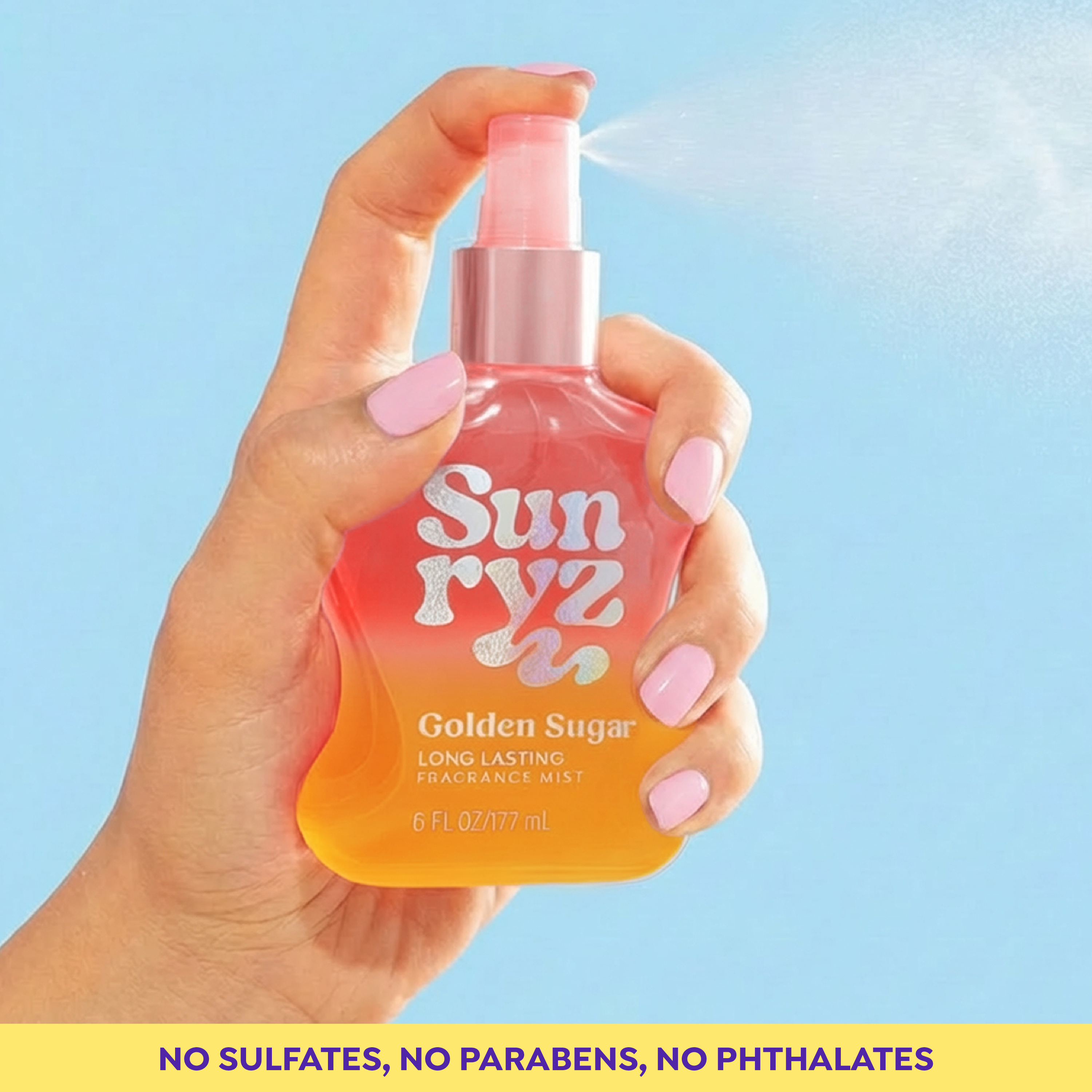 Sunryz Golden Sugar Long-Lasting Fragrance Body Mist, 6 fl oz photo 5