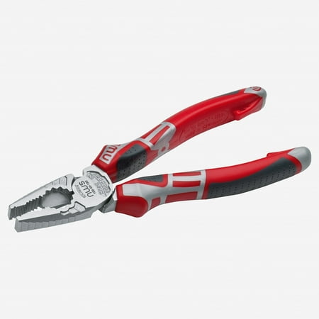 

NWS 6.5 High Leverage Combination Pliers CombiMax - Matte Chromium - SoftGripp Tethered Attachment