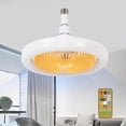 thumbnail image 1 of Ventiladores de Techo E27 Amariilo con Luz LED Ajustable y Ahorro Energético para Dormitorios y Ofic, 1 of 6