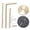 Gold, variant on M Buder Modern Integrated Stand Toilet Paper Holder Free Standing Stainless Steel Bathroom Roll Paper Storage Tower Organizer for Home Kitchen Hotel 15 inches / 38 cm Black