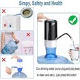 thumbnail image 5 of Bomba eléctrica para botellas de agua, dispensador portátil de agua embotellada para botellas universales de un galón, bomba de agua potable con carga USB para cocina doméstica al aire libre, 5 of 5