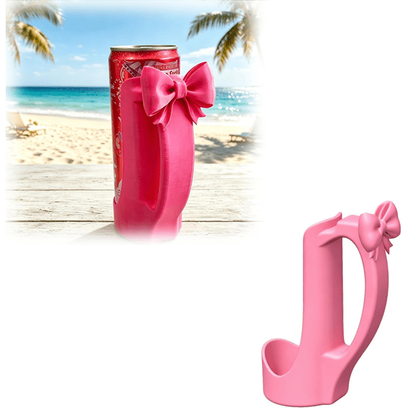 Bow Can Cooler, Insulated Beverage Sleeve with Handle, Compatible with 12oz (approx. 355ml) Slim Cans, Energy Drink Sleeve