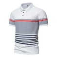 thumbnail image 1 of Gibobby Polo Casual para Hombre Playeras Tipo Polo para Hombre Casuales Moda Camiseta Manga Corta(Blanco,XG), 1 of 5
