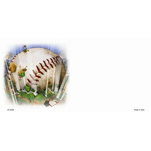 LP-2308 Baseball Offset Flat License Plates Blanks for Customizing