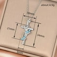 thumbnail image 4 of Sdmnsg-T Cross Necklace Sterling Silver Cross Pendant Necklace Religious Gifts for Women Men, 4 of 6