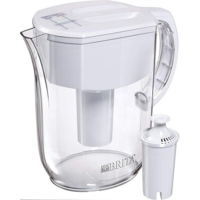 Jarra de agua Brita Standard Everyday con filtro, blanco, grande de 10 tazas, 1 unidad