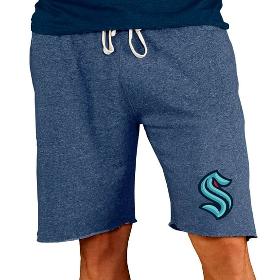 Men's Concepts Sport Navy Seattle Kraken Mainstream Terry Shorts