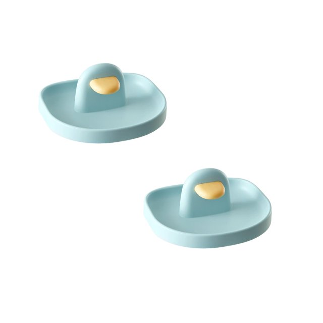 Oleegame 2PC Spoon And Lid Rest Spoon Holder For Kitchen Counters Multiple Non Slip Heat Kitchen Gadgets With Drip Pad Blue