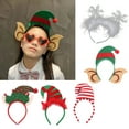 thumbnail image 2 of Christmas Ear Headband Christmas Hair Hoop Christmas Headband With Ear Christmas Hat Headband Santa Hat Hairband, 2 of 5