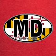 thumbnail image 3 of CafePress - Maryland MD Oval (W/Flag) T Shirt - Mens Football Shirt, 3 of 4