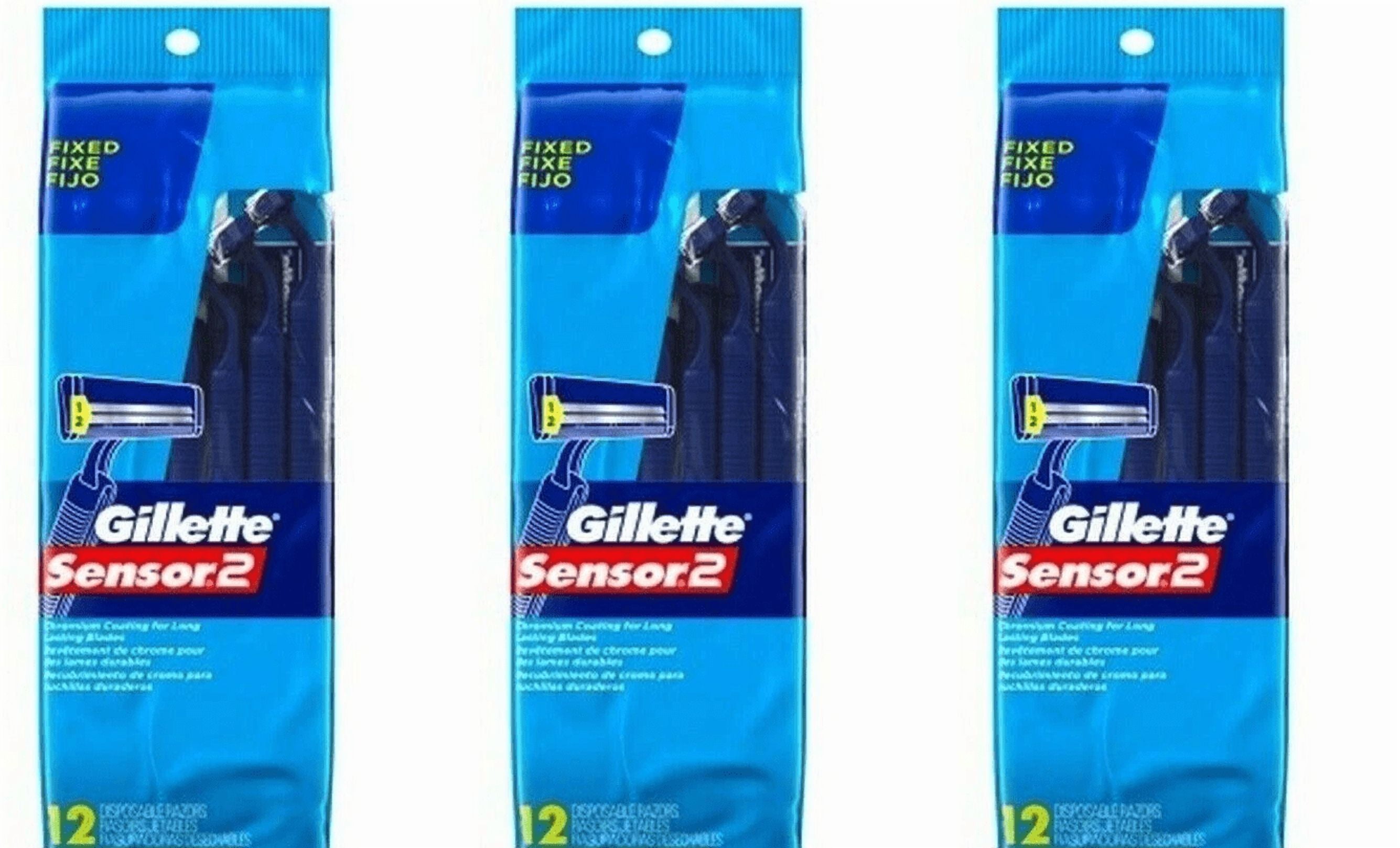 Gillette Sensor2 Disposable Razors 12 ea. (Pack of 3)