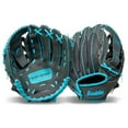 thumbnail image 3 of Franklin Sports Shok Sorb Kids Baseball + Teeball Glove - Youth Baseball, Softball + Teeball Glove for Boys + Girls - Right Hand Throw - Blue - 10.5", 3 of 8