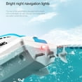 thumbnail image 4 of Waterproof Remote Control Boat S4 with 2.4GHz Anti-Interference, 30-Min Runtime, 15km/h Speed, 80m Control Range - Beginner-Friendly RC Boat with 3.7V 800mAh Battery, USB Charger, and Gift Box (Red,, 4 of 6