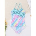 thumbnail image 4 of Usaibhir Girls One Piece Swimsuits Hawaiian Ruffle Swimwear Beach Bathing Suit 4-12 Years, 4 of 12