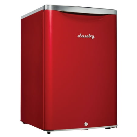 Danby 2.6 Cu Ft Mini All-Refrigerator DAR026A2LDB, Metallic