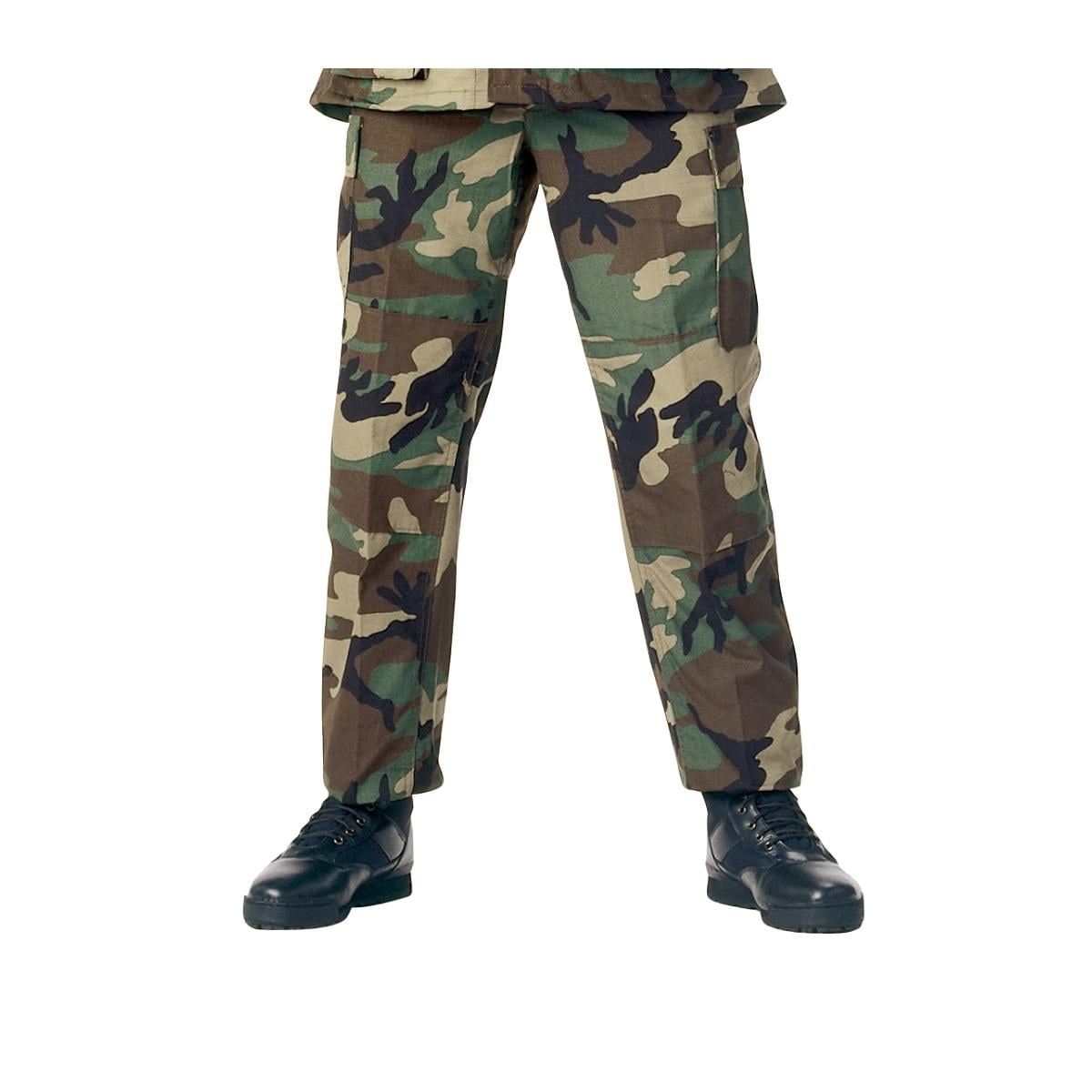 ripstop woodland camo bdu pants