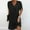 Black, variant on Simua Women's Swimsuit Cover Up Shirt V Neck Short Sleeve Bathing Suit Coverups Summer Beach Mini Dress