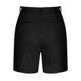 thumbnail image 7 of Stephy Shorts for Women Trendy 2025 Casual Summer High Waisted Chino Shorts Straight Leg Hiking Vacation Outfits, Black, XXL, 7 of 7