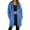 Blue, variant on Long Hoodies for Women 2026 Winter Casual Long Sleeve Plain Zip Up Fleece Lined Hoodie Women Jacket Coat with Pockets