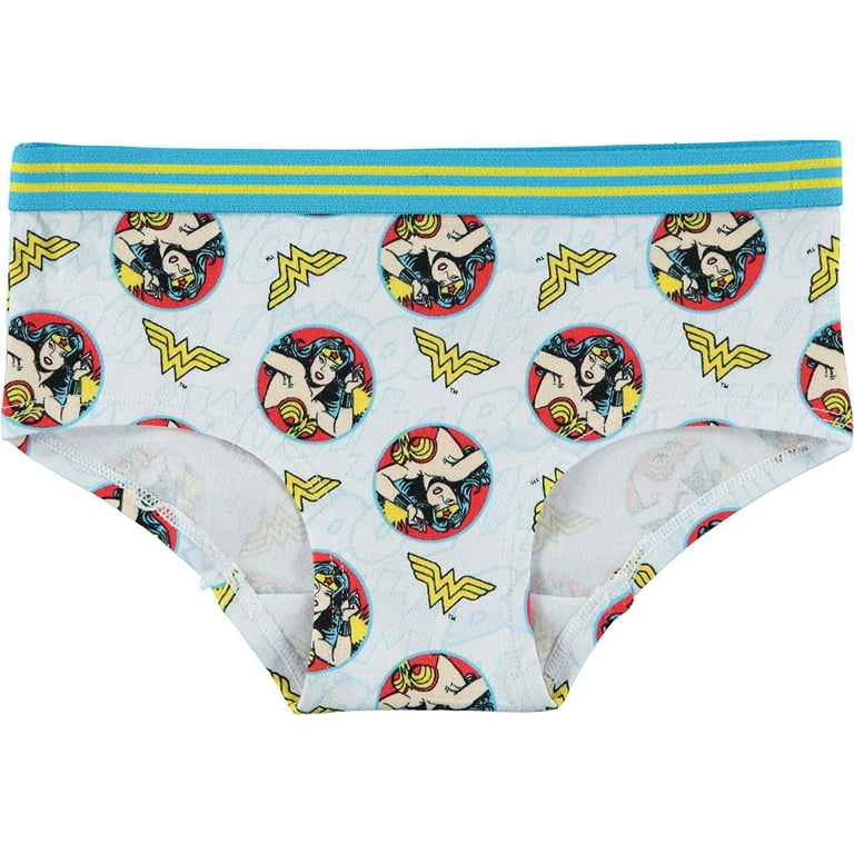 Wonder Woman 47245-Small Wonder Woman Star Print Womens Underwear  Panties, Small 