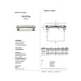 thumbnail image 2 of alno c211-35 crystal 3-1/2 inch center to center bar cabinet pull, 2 of 2