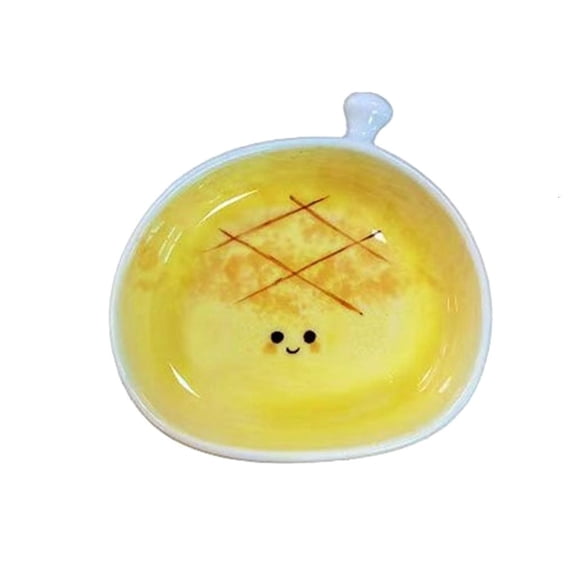 Ceramic Dessert Plate Creative Croissants Shape Dipping Bowl Kitchen Decoration