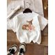 thumbnail image 3 of Graphic Gems Young Girl Cute Deer Print Crew Neck Casual Top, 3 of 5