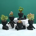 thumbnail image 1 of Flower Pot Ornament Simple Anti-corrosion Ceramic Creative Little People Body Art Flower Pot Desktop Window for Home, 1 of 7