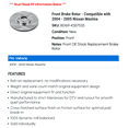 thumbnail image 2 of Front Brake Rotor - Compatible with 2004 - 2005 Nissan Maxima, 2 of 2