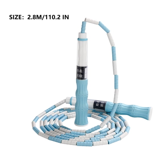 YYUZH Adjustable Jump Rope with Name Tag, Beginner Skipping Rope for Exercise, Lightweight Bamboo Segment Design for Fitness and Training