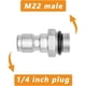 thumbnail image 3 of Acoplador para hidrolavadora, conector de liberación rápida de 1/4'', rosca macho M22-14 mm, adaptador para pulverizador de hidrolavadora., 3 of 5