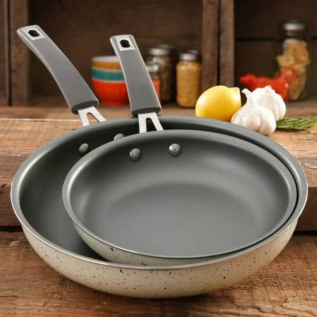 The Pioneer Woman Butterfly Vintage Speckle Non-Stick Frying Pan Set, 2 Piece