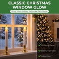 thumbnail image 2 of Tupkee Flickering LED Window Candles Set of 2 Battery-Operated Flameless Christmas Candles with Flickering Flame & Timer for Holiday Window & Home Decoration, 2 of 7