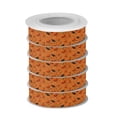 thumbnail image 2 of 5 Rolls Christmas Ribbon 1.5 inch Wide Decorative Ribbon for Gift Wrapping and Holiday Decorations Orange Pumpkins and Bats, 2 of 7