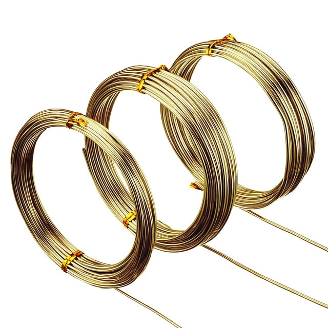 3PCS 32.8ft Aluminum Wire Bendable DIY Multipurpose Craft Wire Metal Wire