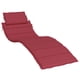 thumbnail image 1 of Cojín para tumbona VidaXL para exteriores e interiores, color rojo vino, resistente al agua, 1 of 8