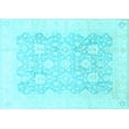 thumbnail image 1 of Ahgly Company Indoor Rectangle Oriental Light Blue Traditional Area Rugs, 7' x 10', 1 of 4