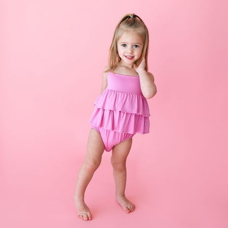 

Basic Ruffled Spaghetti Romper - Pink Peony Size 0-3 Months