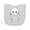 AC-Heather Grey, variant on Inktastic Happy Halloween Spooky Skeleton and Stars Newborn Bib