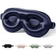 thumbnail image 1 of wonima11 100% Pure Mulberry Silk Sleep Mask, 3D Contoured Cup Eye Mask for Sleeping, 22 Momme Super Soft Breathable Blindfold, Adjustable Blackout Travel Silk Eye Cover Blue, 1 of 1