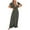 Army Green, variant on yillto Womens Dress Short Sleeve V Neck Summer Maxi Dresses Beach Lightweight Cover up Dress