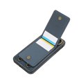 thumbnail image 4 of Wallet Back Case for iPhone 7 Plus/8 Plus with Wrist Strap, Stylish Magnetic Card Holder Finger Ring Kickstand PU Leather Lanyard Shockproof Slim Phone Case Cover for iPhone 7 Plus/8 Plus, Blue, 4 of 7