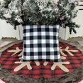 thumbnail image 3 of Visland Plaid Stripe Pattern Pillow Case Cushion Cover Home Sofa Christmas Tree Decor, 3 of 7