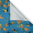 thumbnail image 3 of Ambesonne Carnival Kitchen Curtains, Men and Women in Costumes, 55"x45", Sea Blue and Multicolor, 3 of 3