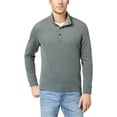 thumbnail image 1 of Tommy Bahama Mens Cold Springs Mock-Collar Henley Sweater, Green, Small, 1 of 1