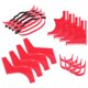 thumbnail image 1 of Set delineador barba WhiskerPro 4Kits 4xBarba 4xCuello 4xBarbilla 4xOrejas Rojo Plástico., 1 of 2