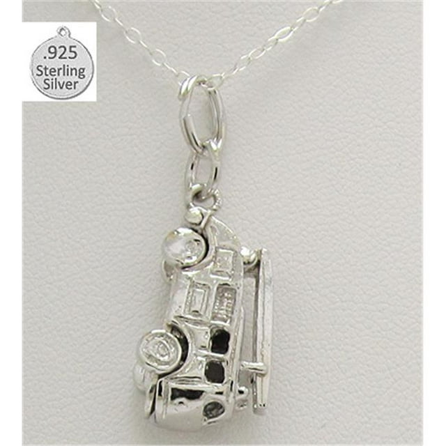 Designer Jewelry NC163 925 Sterling Silver Feu Moteur Pendentif & Chaîne