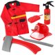 thumbnail image 5 of Conjunto de ropa de sombrero de fuego de juguete de disfraz de bombero para niños FleinngHoz JD709735938, 5 of 7